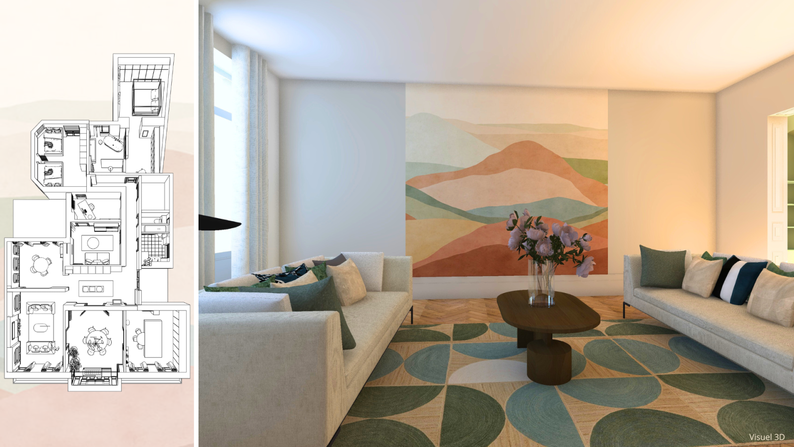 A Strasbourg, un appartement élégant aux influences Haussmanniennes