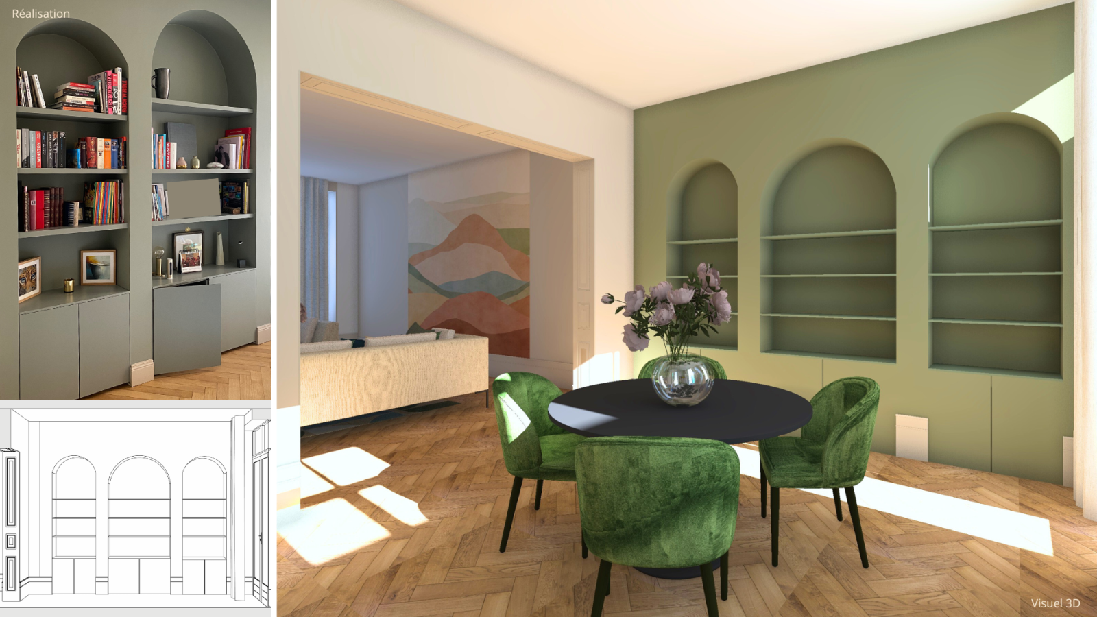 A Strasbourg, un appartement élégant aux influences Haussmanniennes