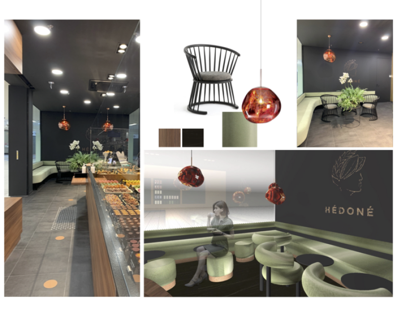 Réalisation du projet pour la boutique Hédoné à Illzach près de Mulhouse